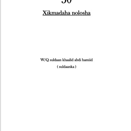 50 Xikmadaha Nolosha